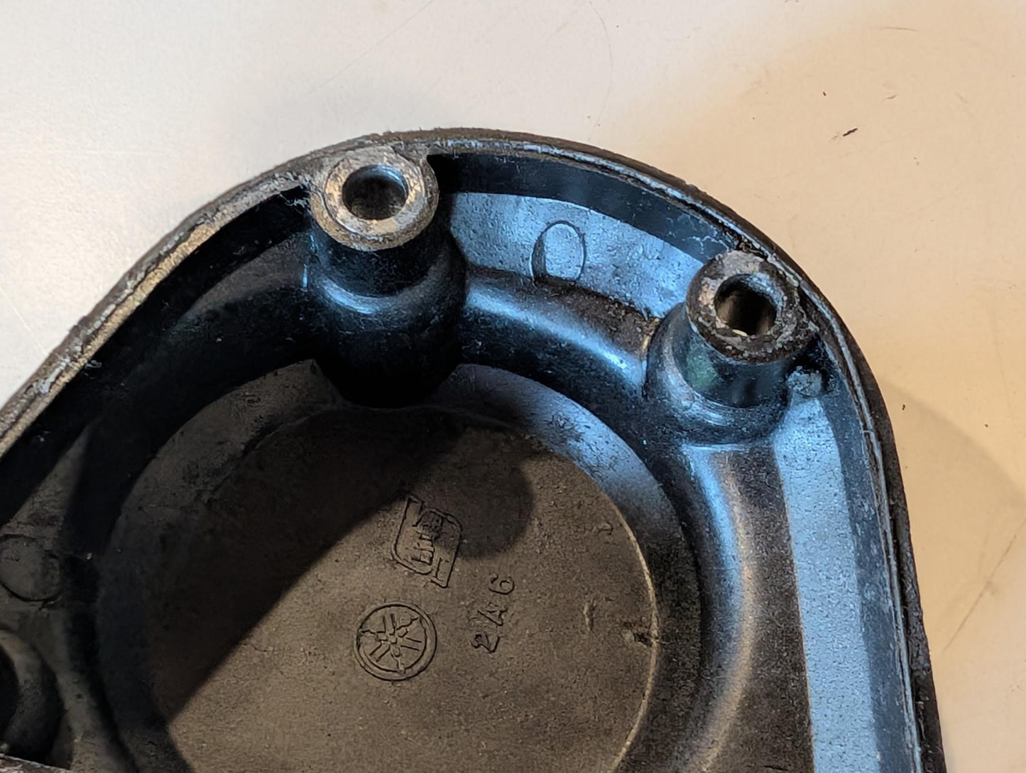 Yamaha DT175MX 2K4 Motordeckel Deckel Ölpumpe Gemischpumpe, gebraucht