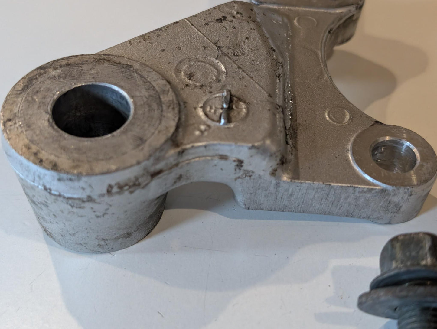 Yamaha XT600E 3TB 3UW Bremsankerplatte Konsole Halter Bremssattel 2KF-25819-00, gebraucht