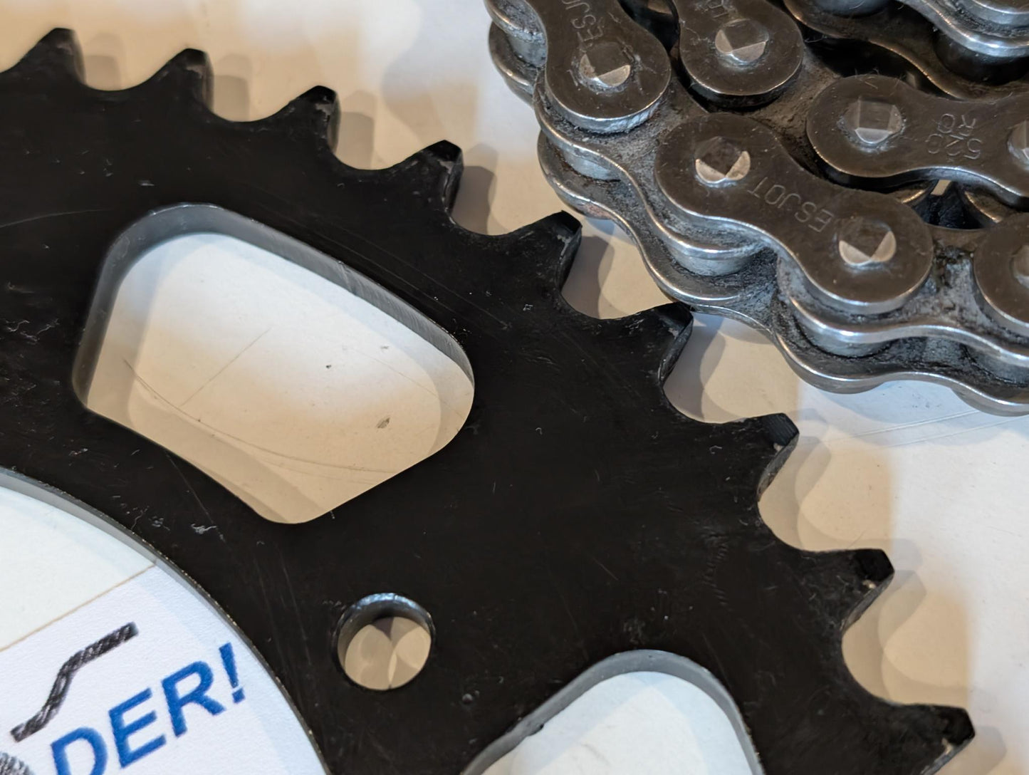 Yamaha XT600E 3TB 3UW Esjot Kettensatz 520er Teilung 45er Kettenrad 16er Ritzel, gebraucht