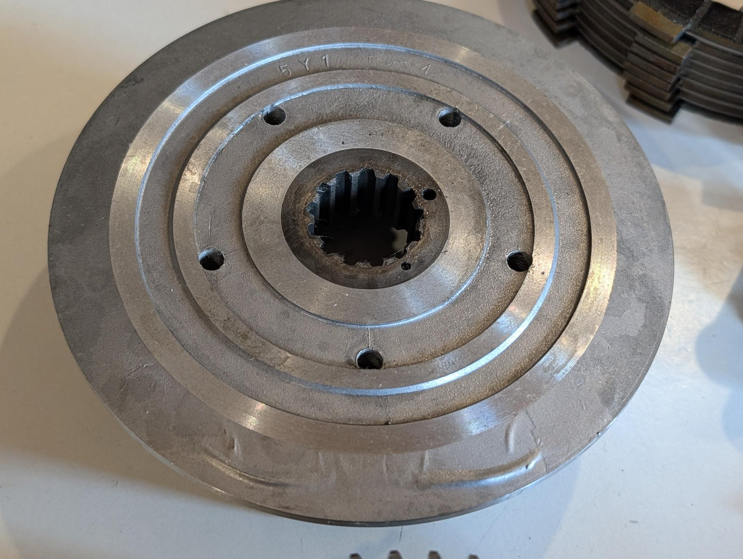 Yamaha XT600E 3TB 3UW Kupplungskorb 3AJ-16150-00 Kupplungsnabe 2JN-16371-00 Druckplatte 5Y1-16351-00 Primärantrieb komplett gebraucht