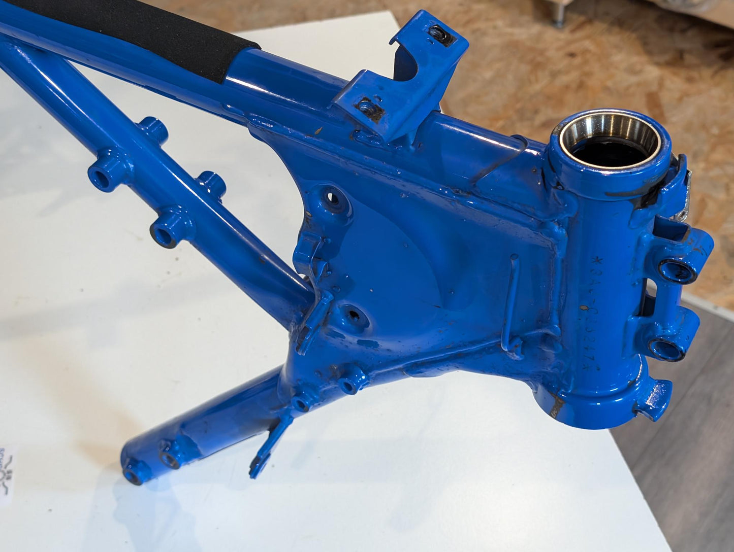 Yamaha XT600Z 3AJ Rahmen 3AJ-21110-10 Hauptrahmen blau mit Brief und Schein gebraucht