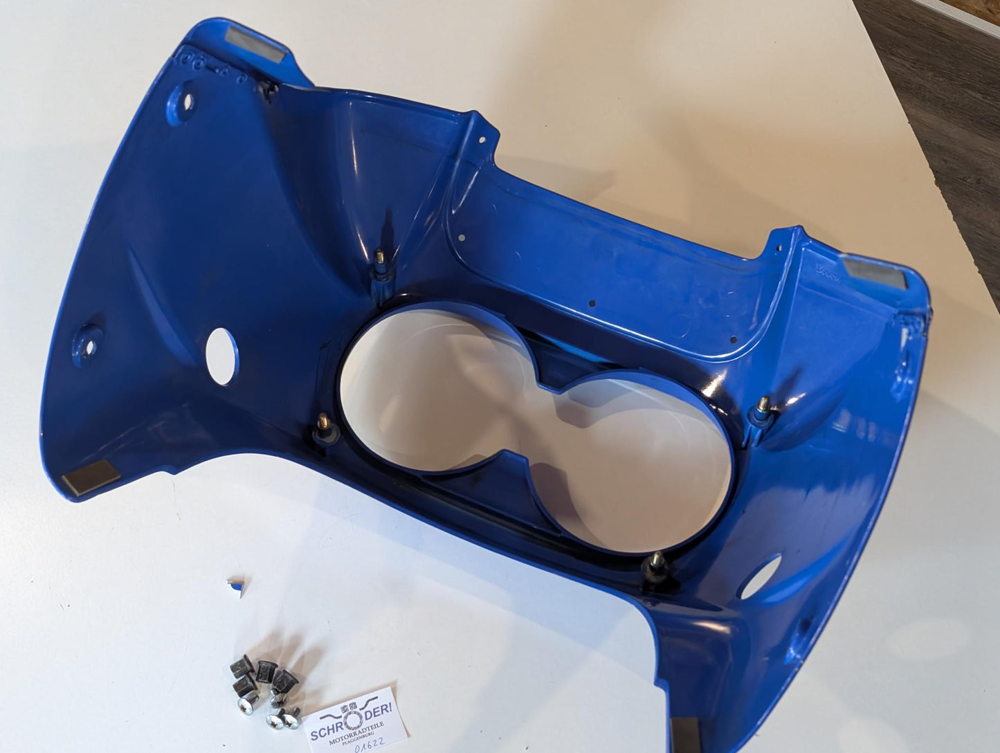 Yamaha XT600Z 3AJ Kanzel Frontverkleidung 3AJ-Y2835-10 Scheinwerferverkleidung blau gebraucht
