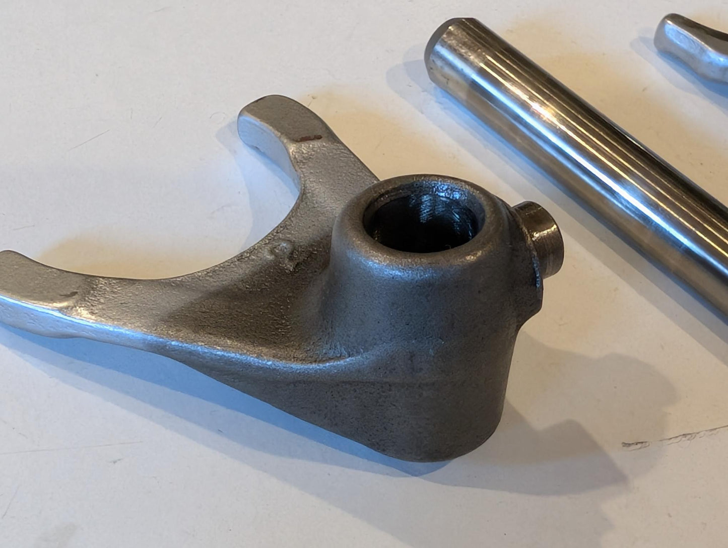Yamaha XT600Z 1VJ 3AJ Schaltgabeln Nr 2 und 3 5Y1-18512-00 5Y1-18513-00 und Schaltgabelwellen Führung 34K-18531-00 34K-18535-00, gebraucht