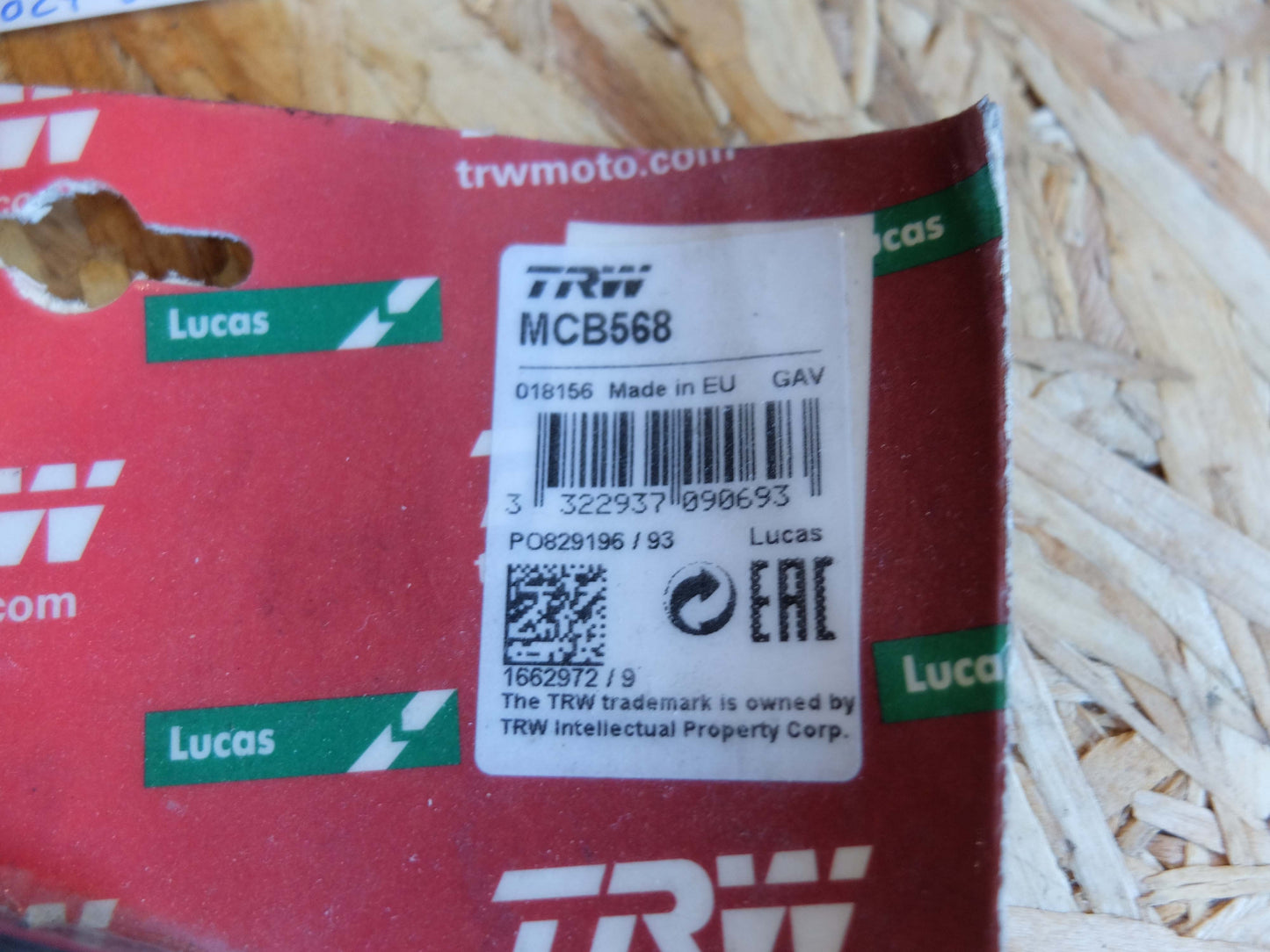 Yamaha XT600 1VJ u.a. TRW Bremsbeläge vorne MCB568