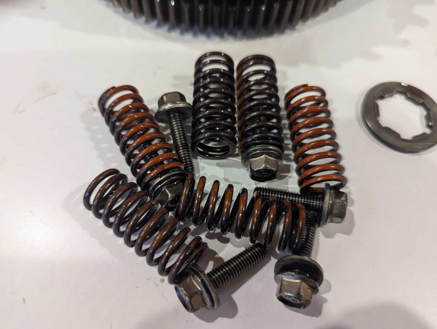 Yamaha XV750 5G5 Kupplungskorb inkl. Schubstange, Scheiben, Druckplatte gebraucht