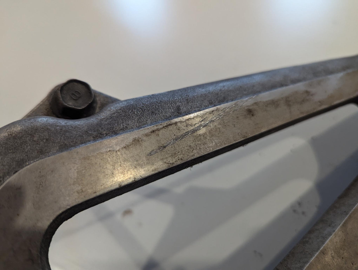 Yamaha XV750 5G5 Fussrastenhalterung Fussrastenhalteplatte links gebraucht