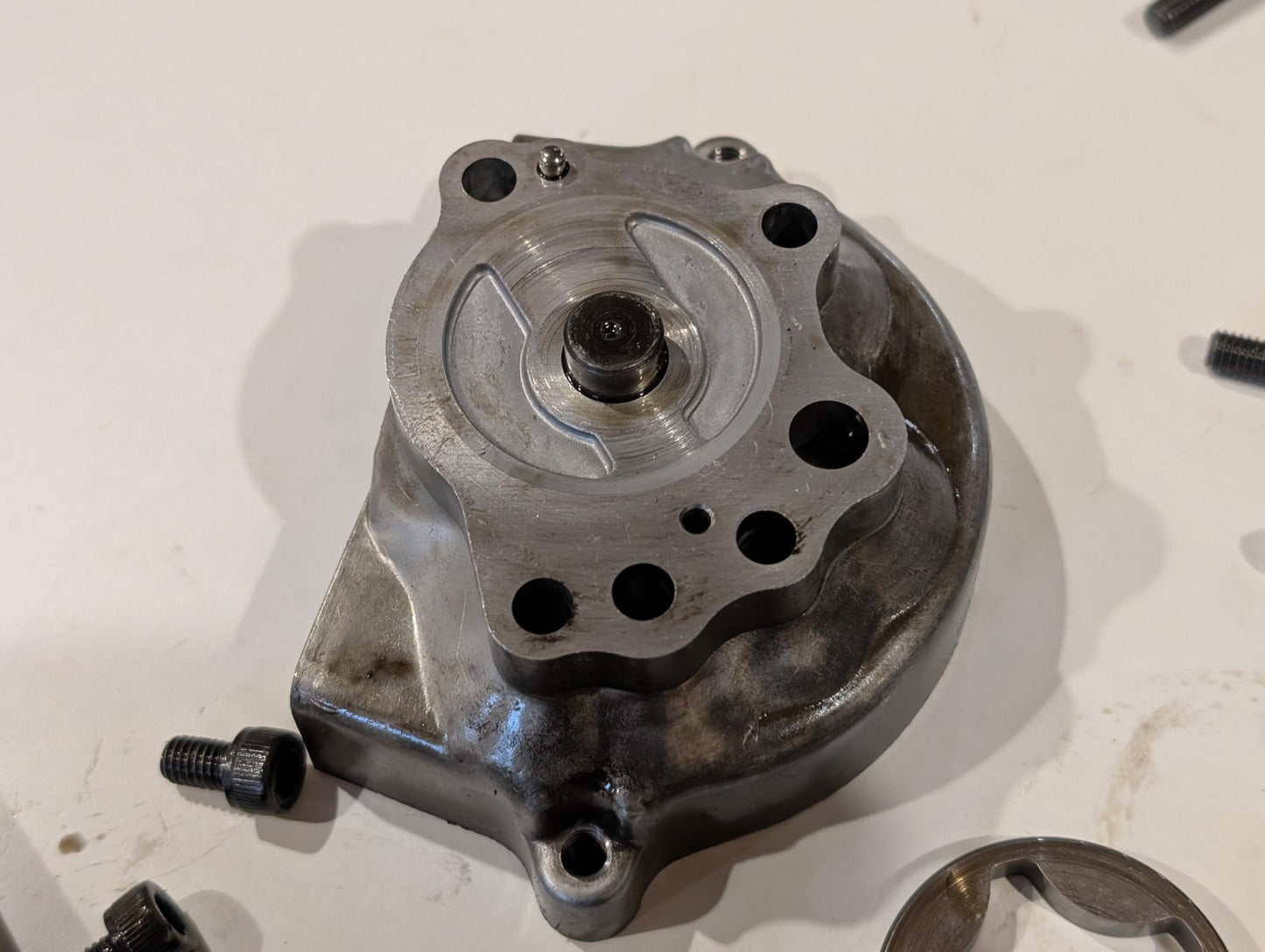 Yamaha XV750 5G5 Ölpumpe mit Zahnrad und Kette, gebraucht