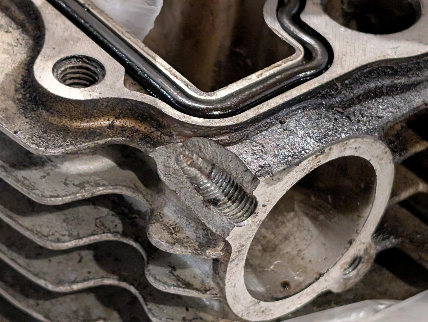 Yamaha XV750 5G5 Zylinder vorne mit Kolben und Bolzen, gebraucht