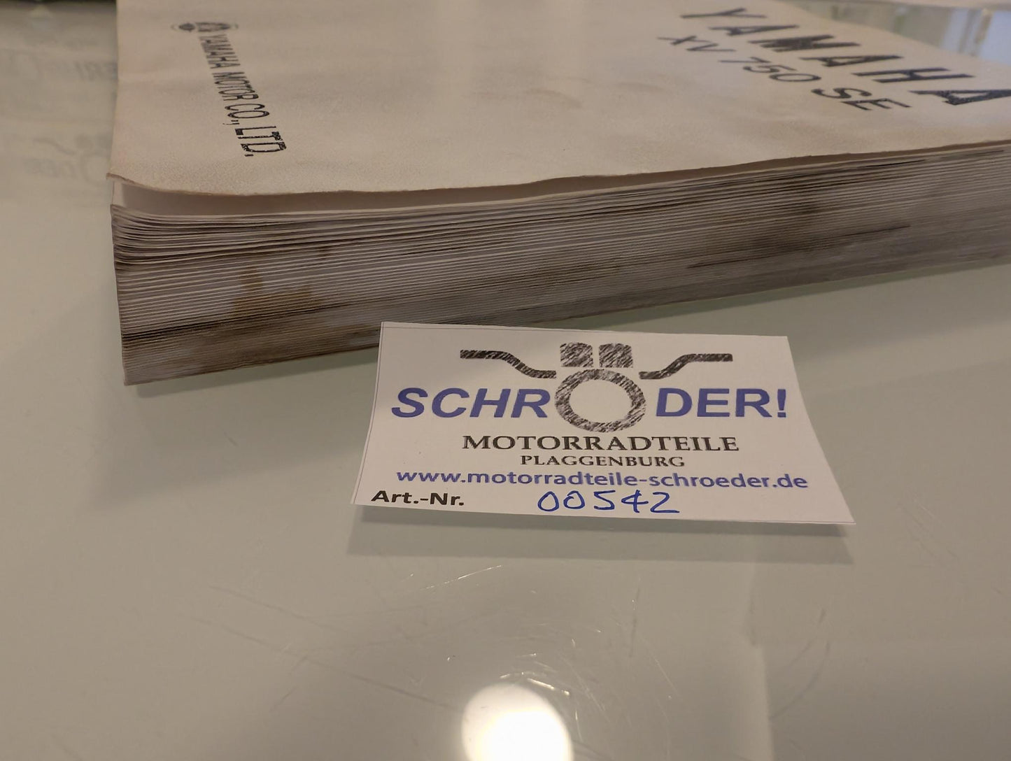 Yamaha XV750SE 5G5 Wartungsanleitung Nachdruck Schober Verlag Battenberg