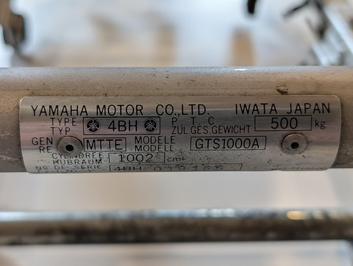 Yamaha GTS1000A 4BH Hauptrahmen Omega Chassis 4BH-21110-00 mit Zulassungsbescheinigung Teil I und II gebraucht