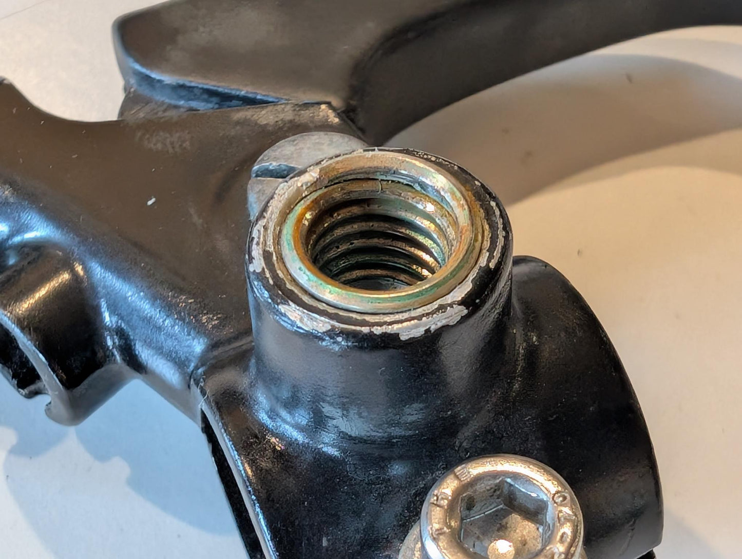 Yamaha DT175MX 2K4 Bremshebelhalter Spiegelhalterung Bremshebel, gebraucht