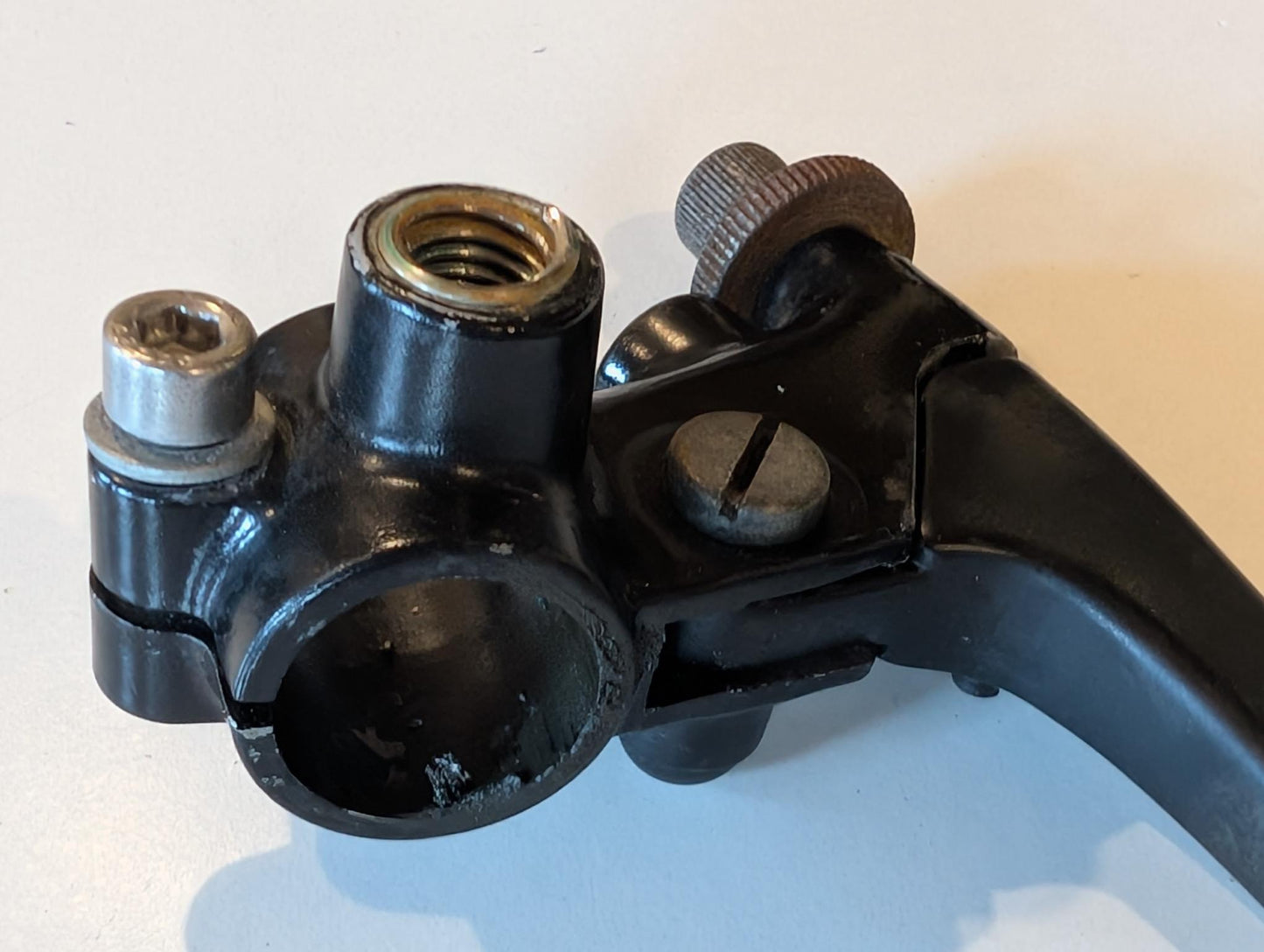 Yamaha DT175MX 2K4 Bremshebelhalter Spiegelhalterung Bremshebel, gebraucht