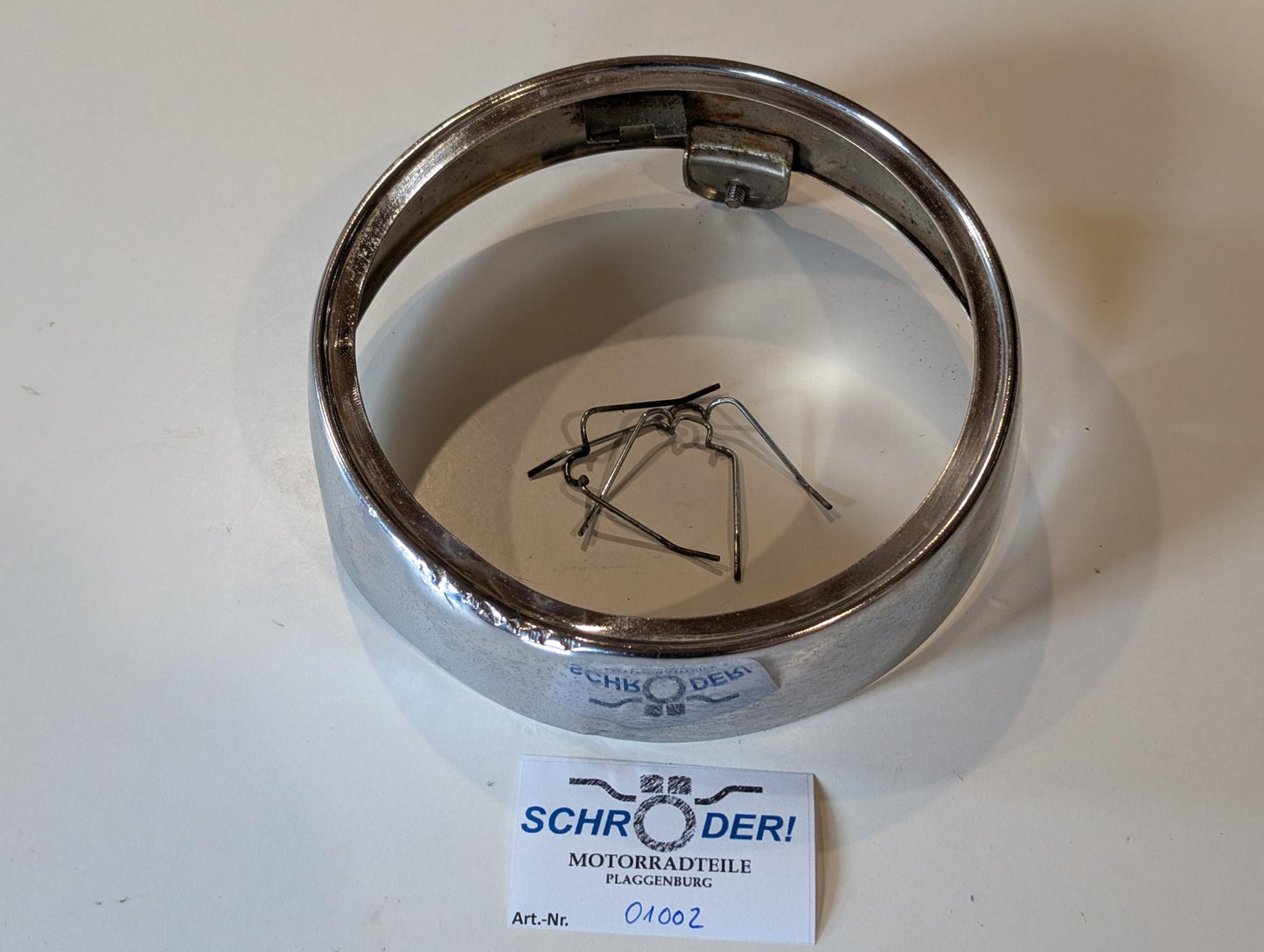 Yamaha DT175MX 2K4 Chromring Scheinwerfer, gebraucht