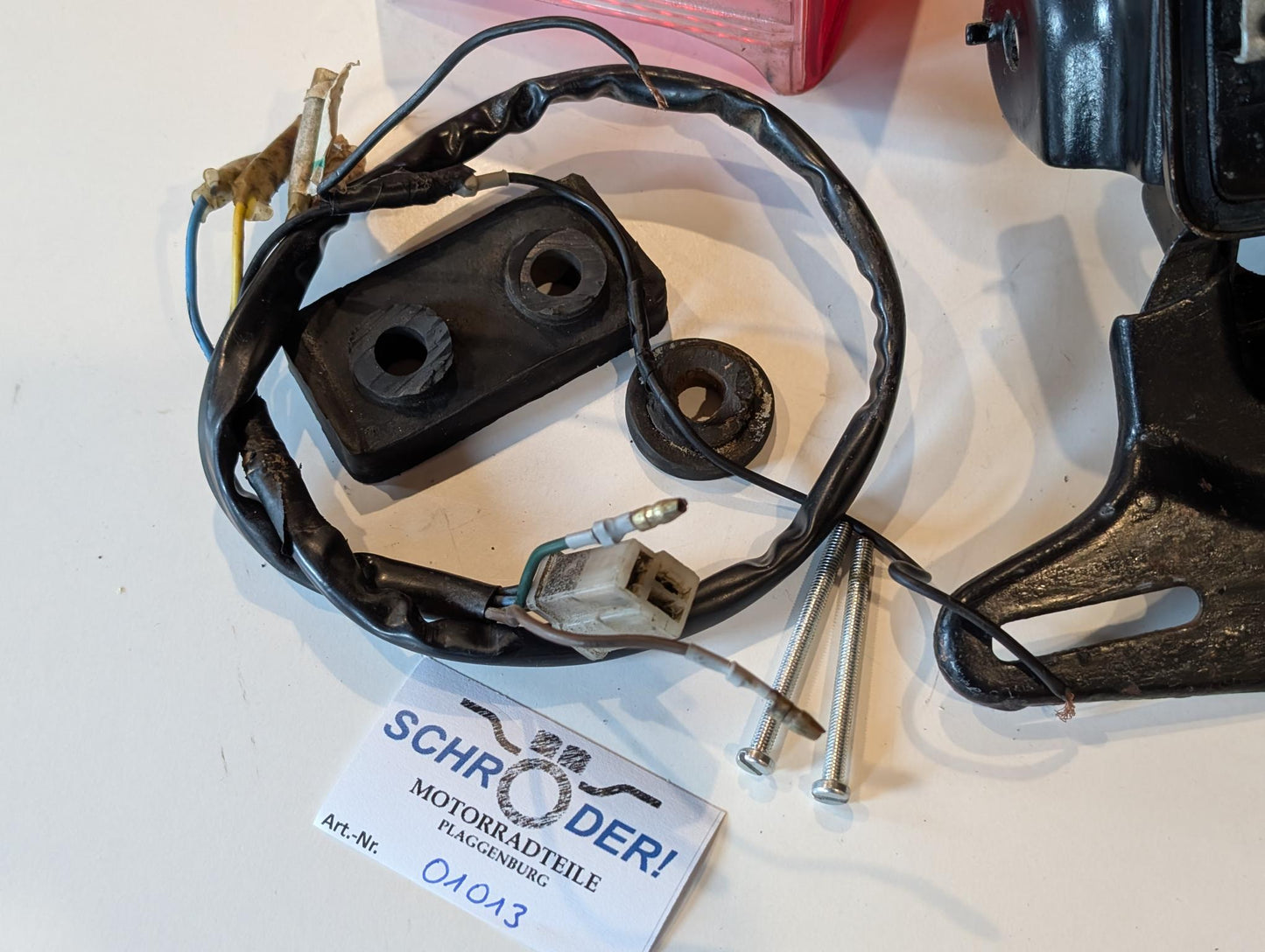 Yamaha DT175MX 2K4 Rücklicht Rücklichthalter Kennzeichenhalter Blinkerhalter, gebraucht