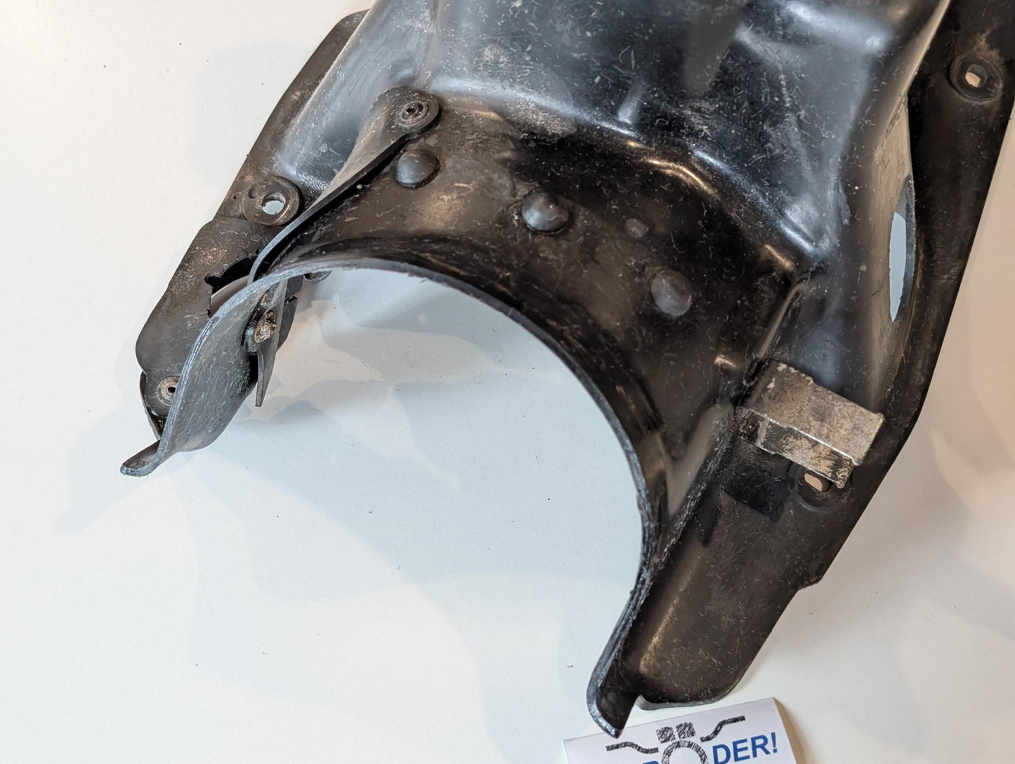 Yamaha DT175MX 2K4 Spritzschutz Schwinge Federbein Konsole, gebraucht