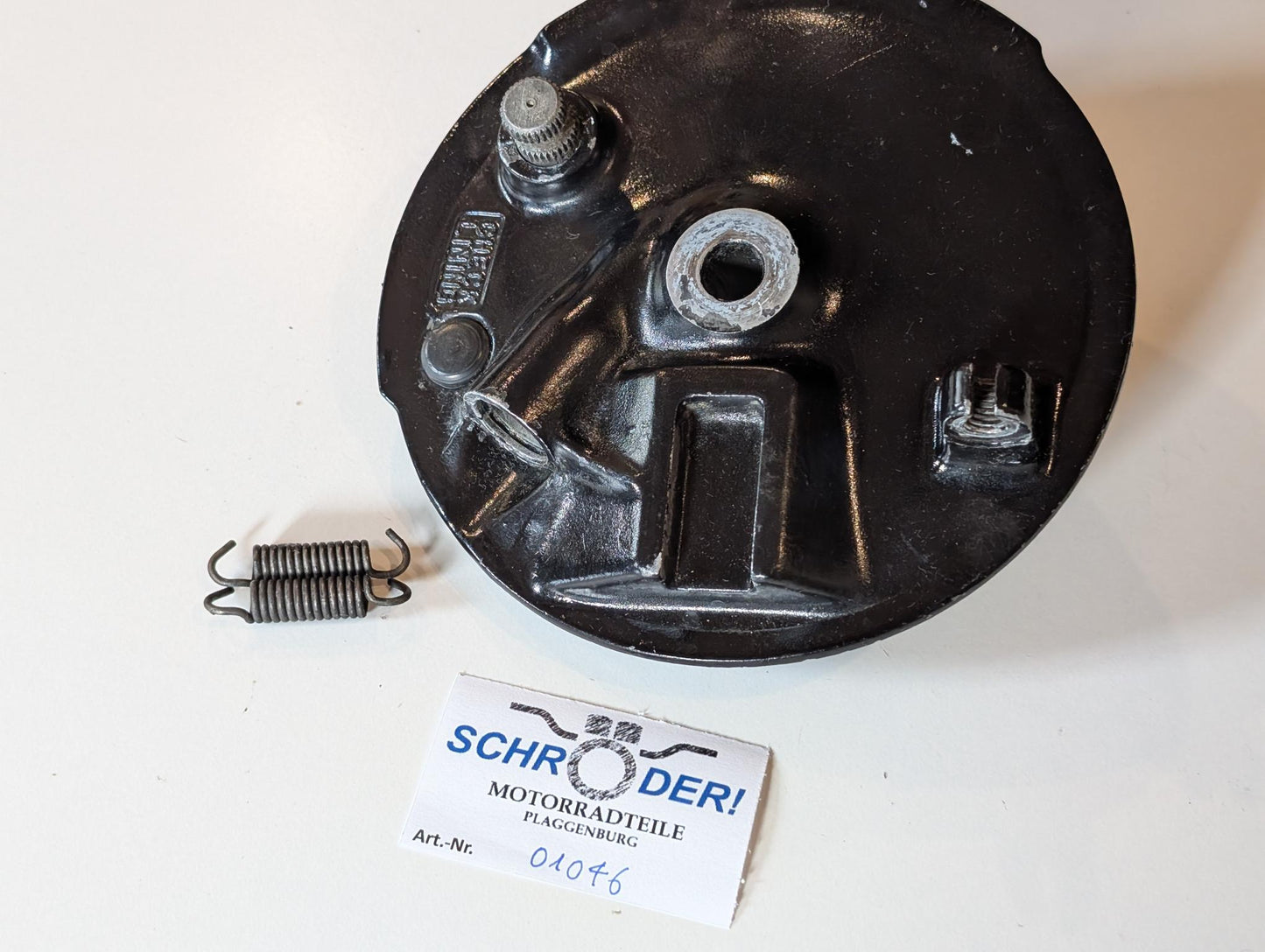 Yamaha DT175MX 2K4 Radnabendeckel Vorderradbremse Trommelbremse Bremsankerplatte, gebraucht