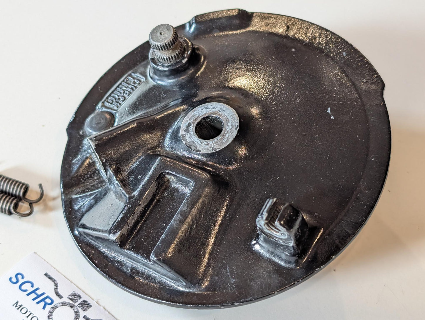 Yamaha DT175MX 2K4 Radnabendeckel Vorderradbremse Trommelbremse Bremsankerplatte, gebraucht