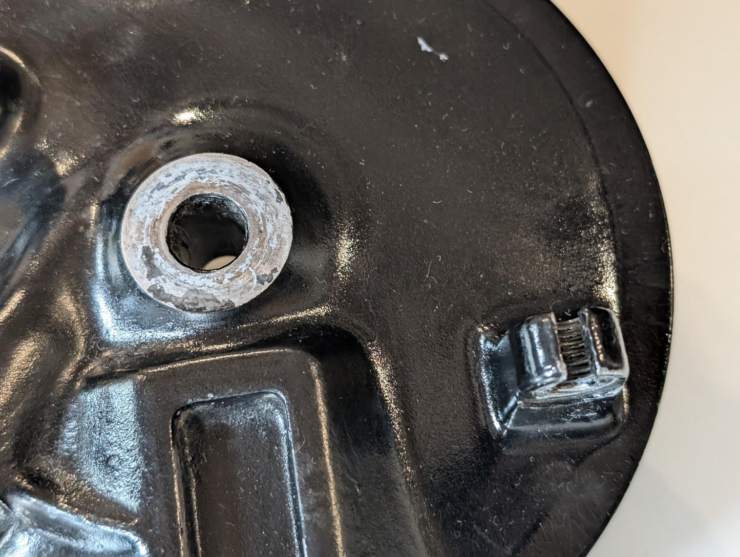 Yamaha DT175MX 2K4 Radnabendeckel Vorderradbremse Trommelbremse Bremsankerplatte, gebraucht