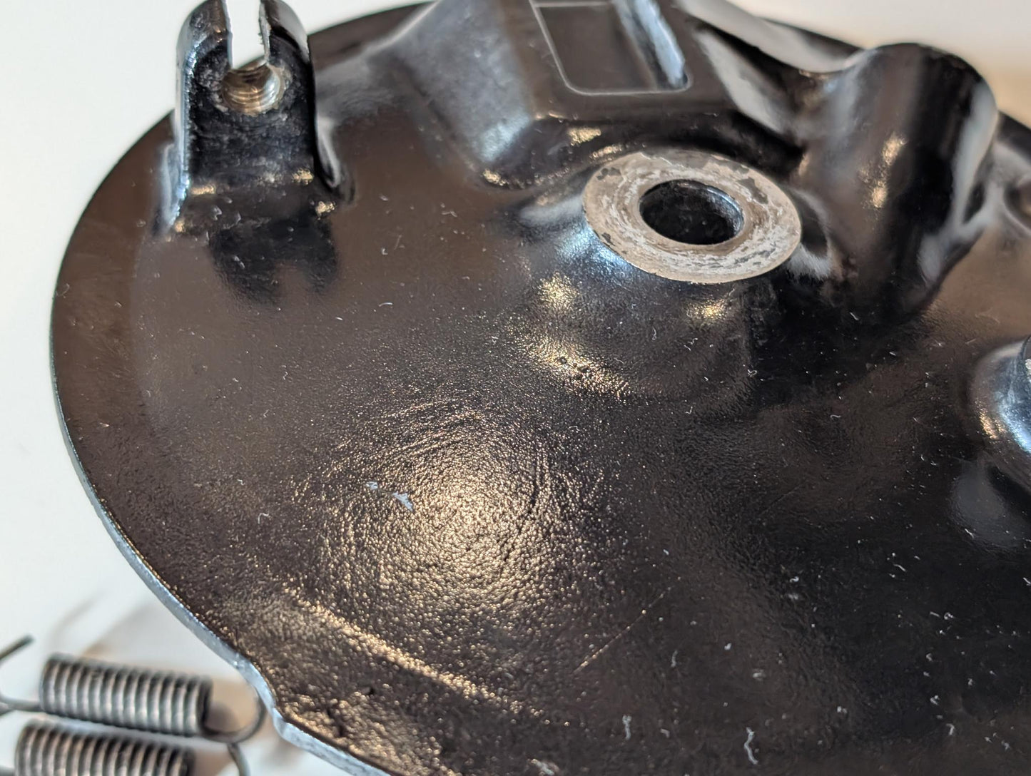 Yamaha DT175MX 2K4 Radnabendeckel Vorderradbremse Trommelbremse Bremsankerplatte, gebraucht