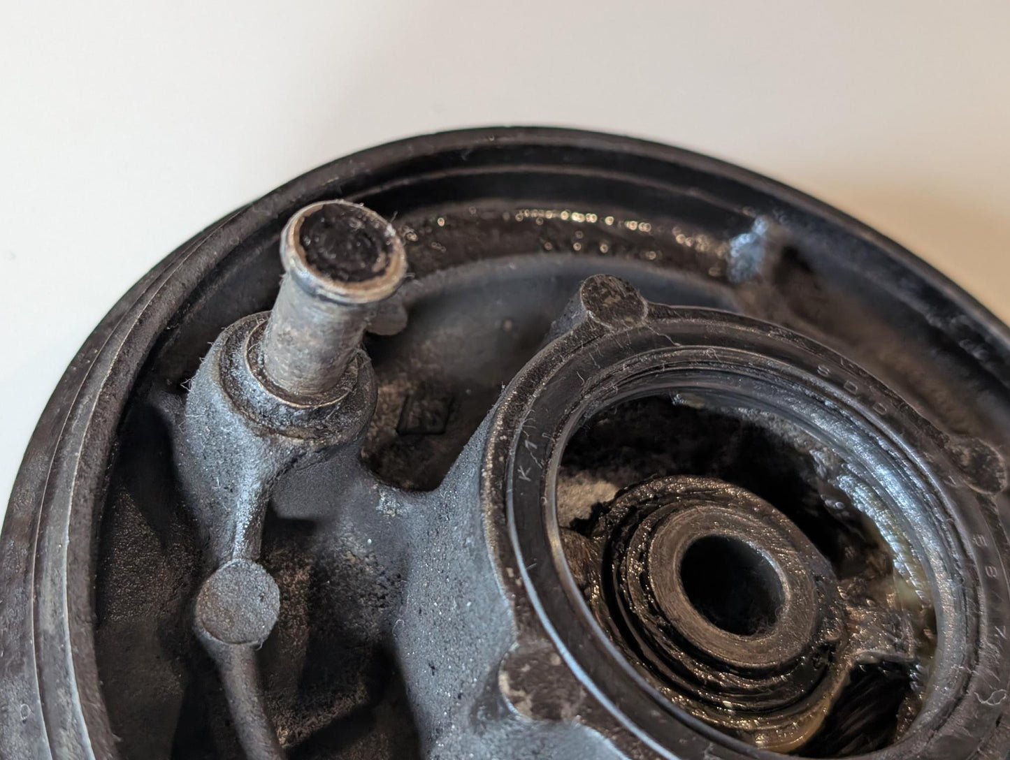 Yamaha DT175MX 2K4 Radnabendeckel Vorderradbremse Trommelbremse Bremsankerplatte, gebraucht