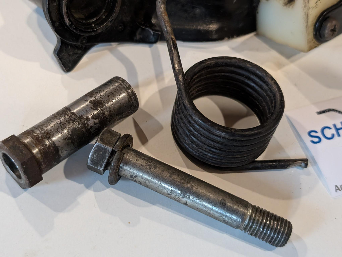 Yamaha DT175MX 2K4 Kettenschutz Kettenführung Schleifschutz Kettenspanner, gebraucht