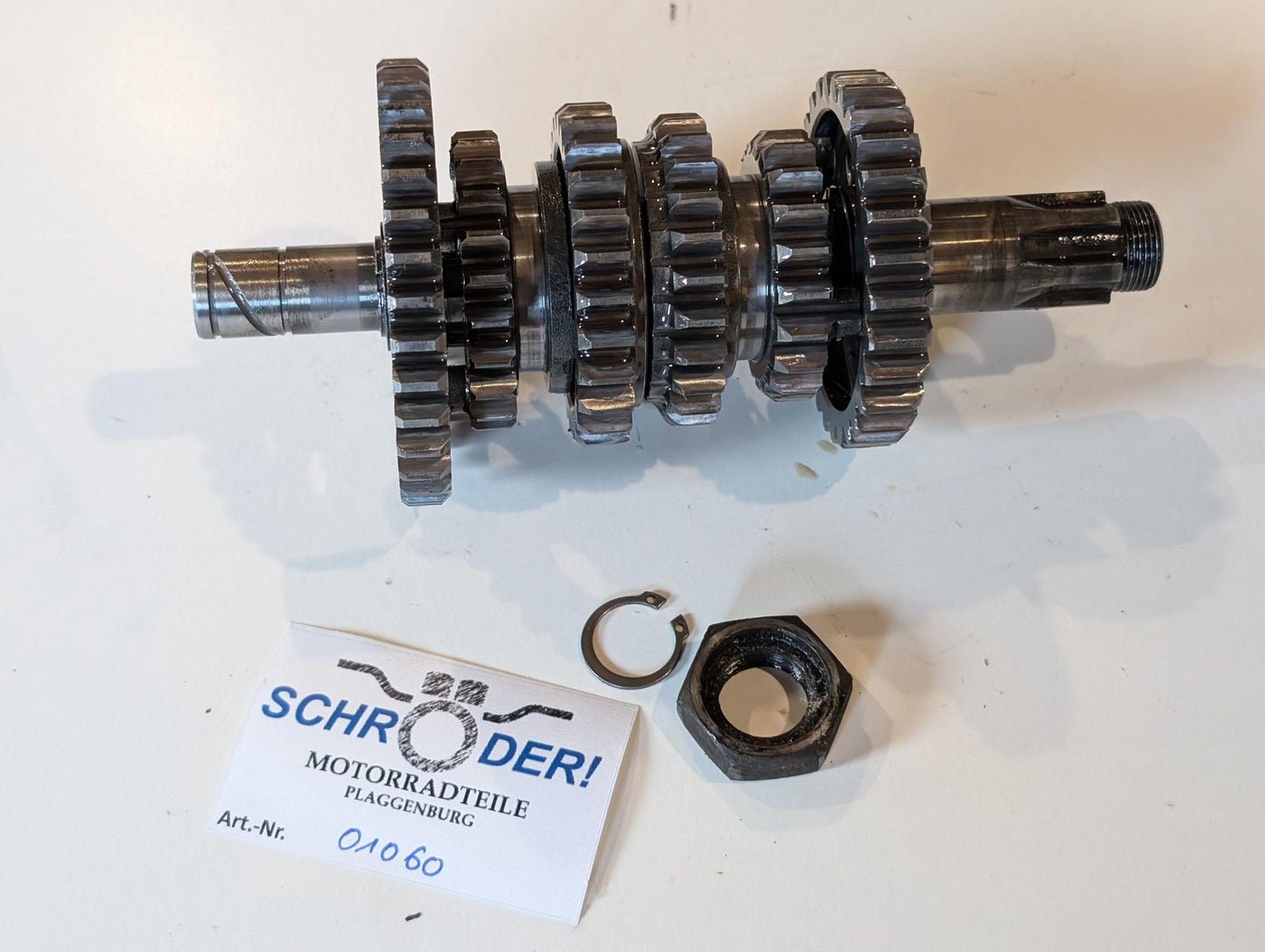 Yamaha DT175MX 2K4 Getriebeausgangswelle Ritzelmutter, gebraucht