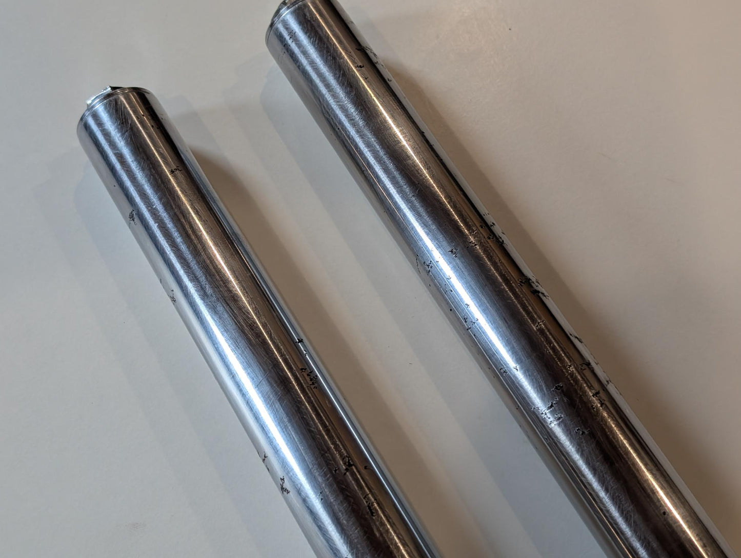 Yamaha DT175MX 2K4 Standrohre Gabel Tauchrohre Stoßdämpfer, gebraucht