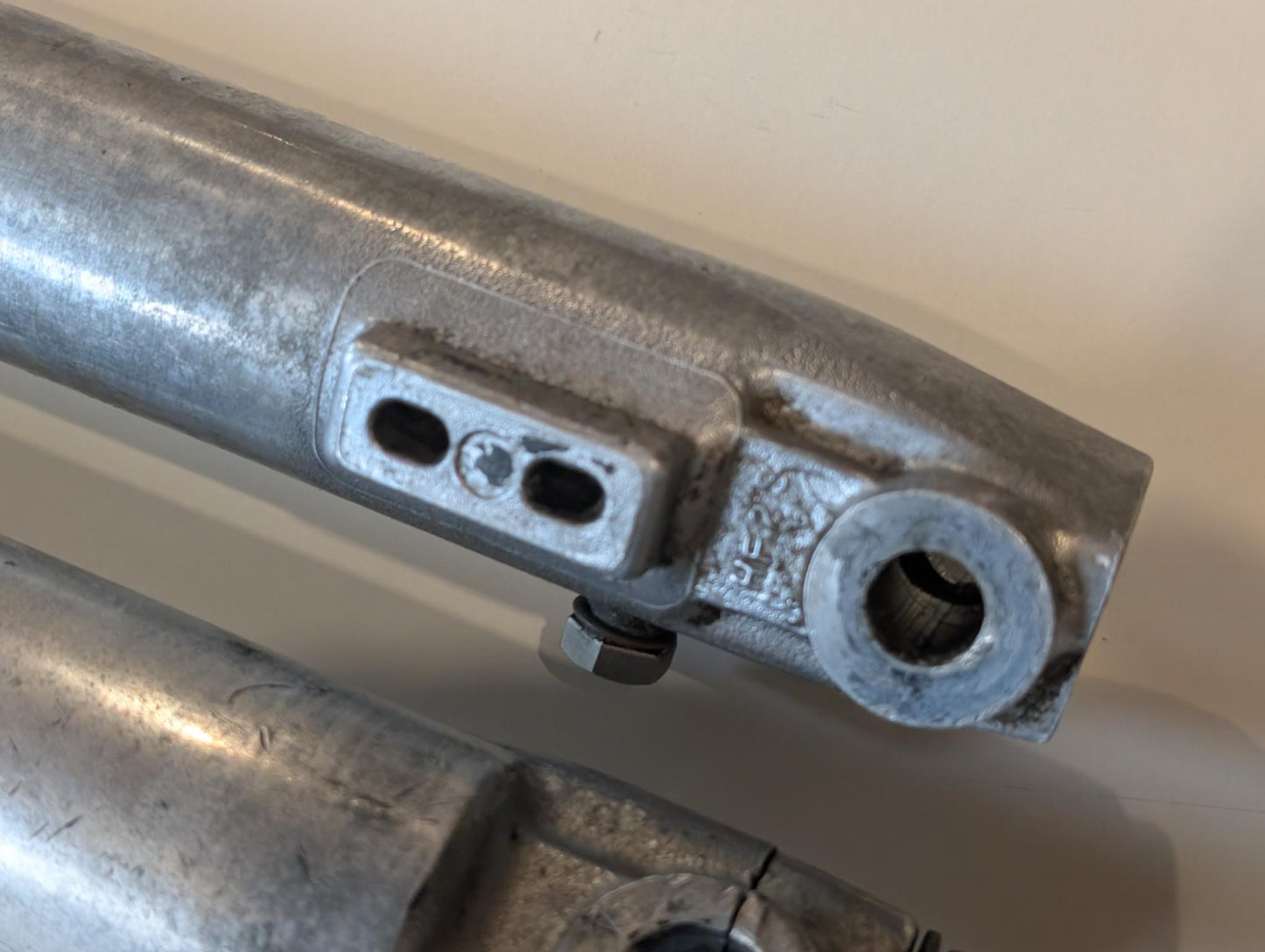 Yamaha DT175MX 2K4 Standrohre Gabel Tauchrohre Stoßdämpfer, gebraucht