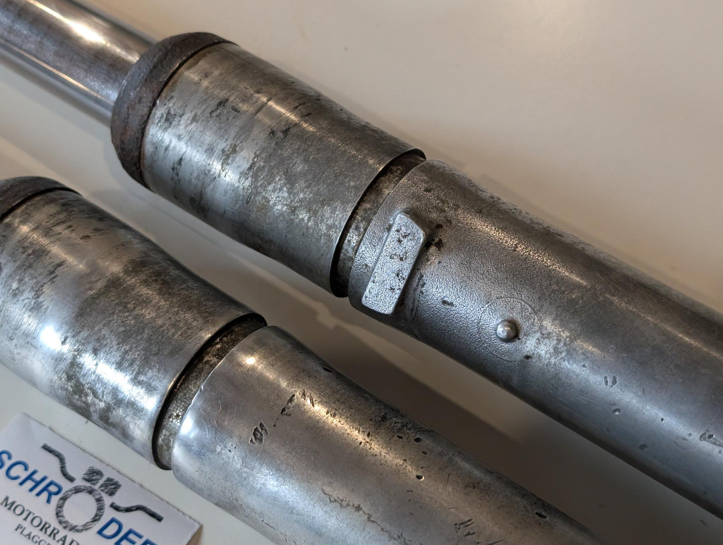 Yamaha DT175MX 2K4 Standrohre Gabel Tauchrohre Stoßdämpfer, gebraucht