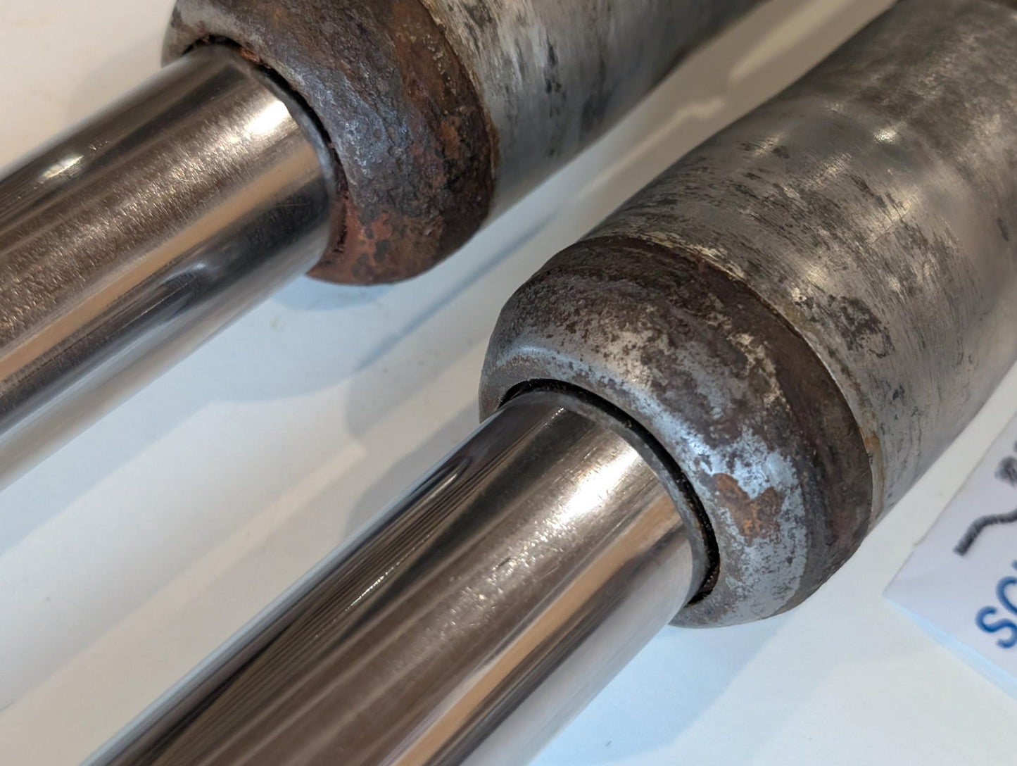 Yamaha DT175MX 2K4 Standrohre Gabel Tauchrohre Stoßdämpfer, gebraucht