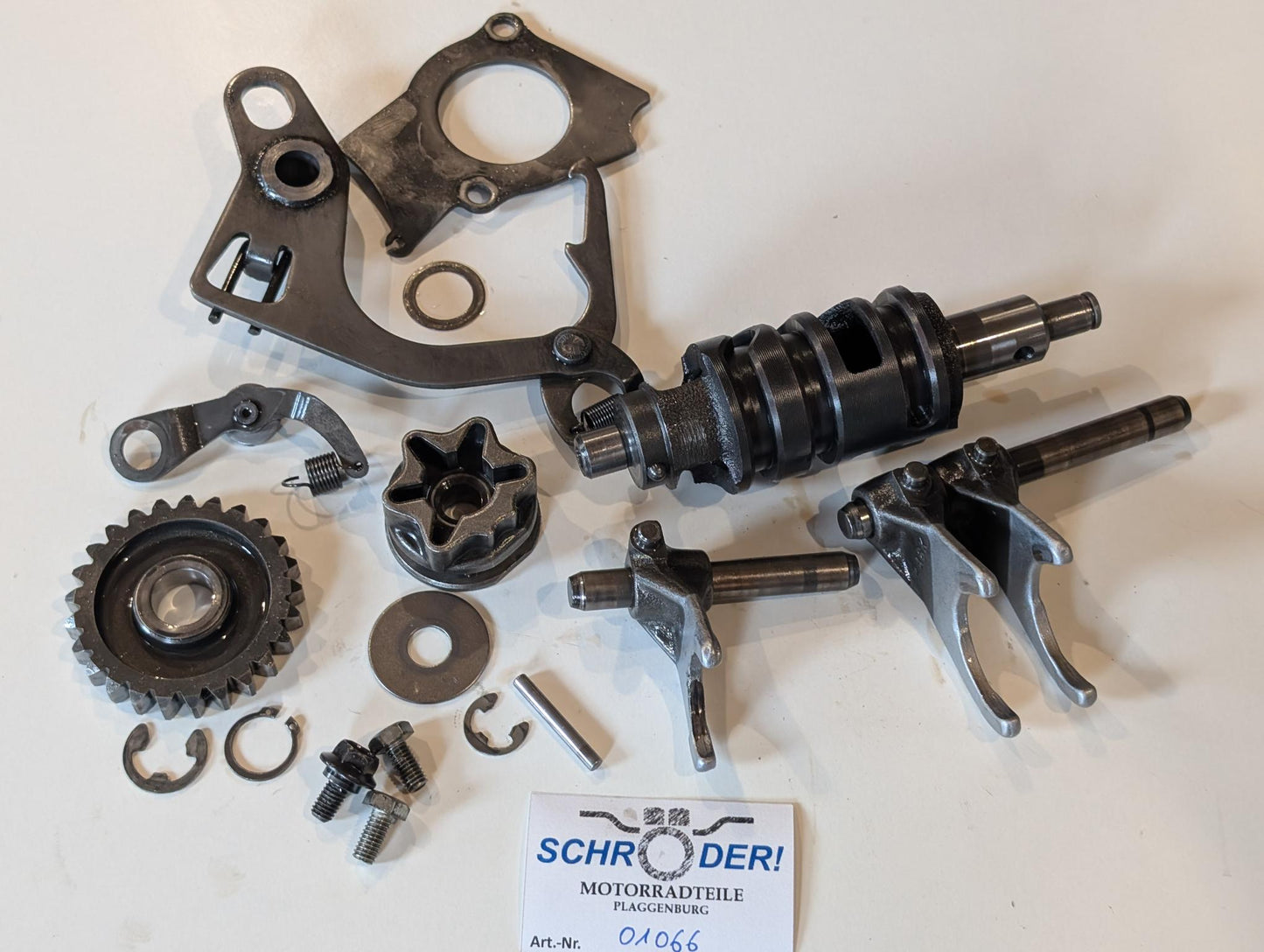 Yamaha DT175MX 2K4 Schaltwalze Schaltgabeln Schaltrastung, gebraucht