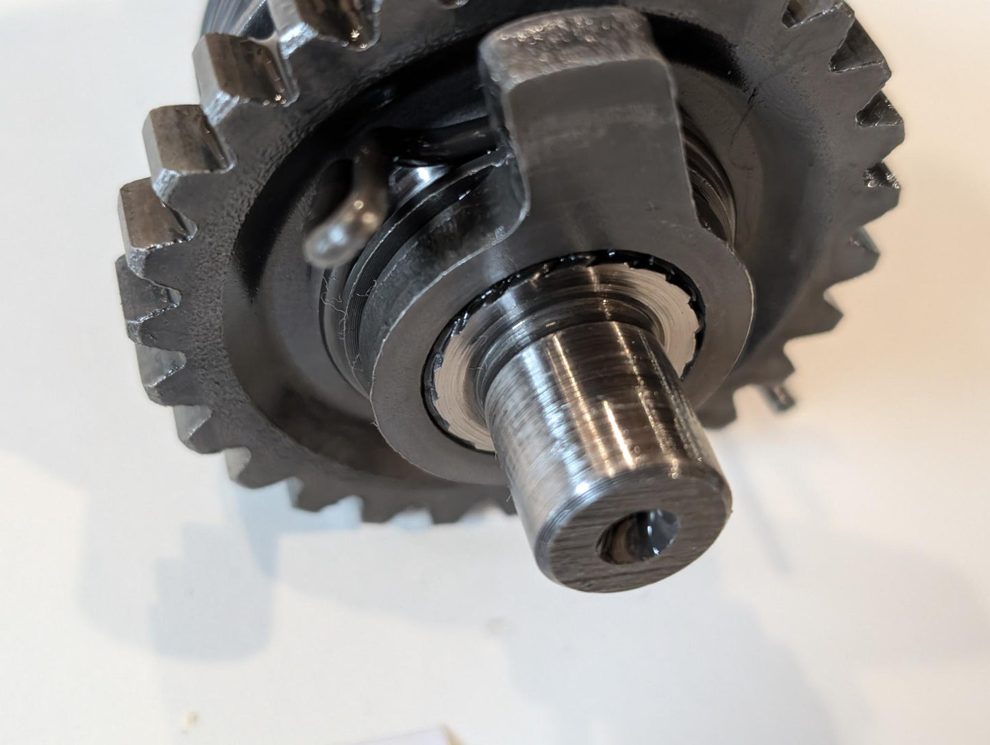 Yamaha DT175MX 2K4 Anlasserfreilauf Anlasserwelle Kickstarterwelle, gebraucht