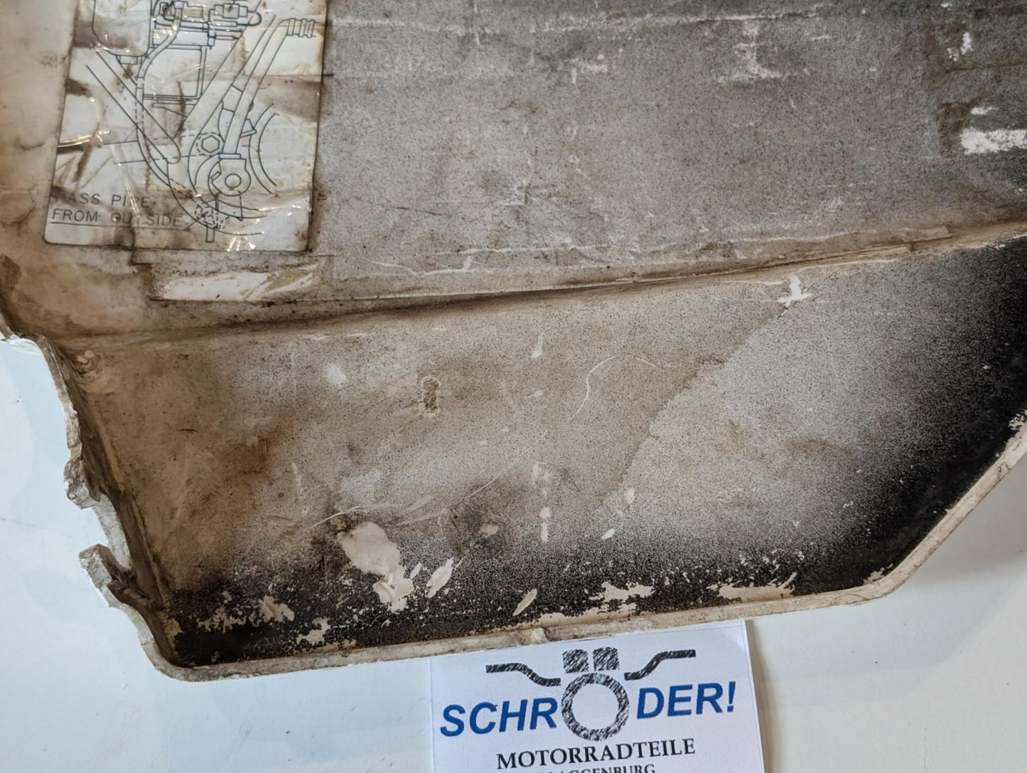 Yamaha DT175MX 2K4 Seitendeckel Verkleidungsdeckel rechts, gebraucht