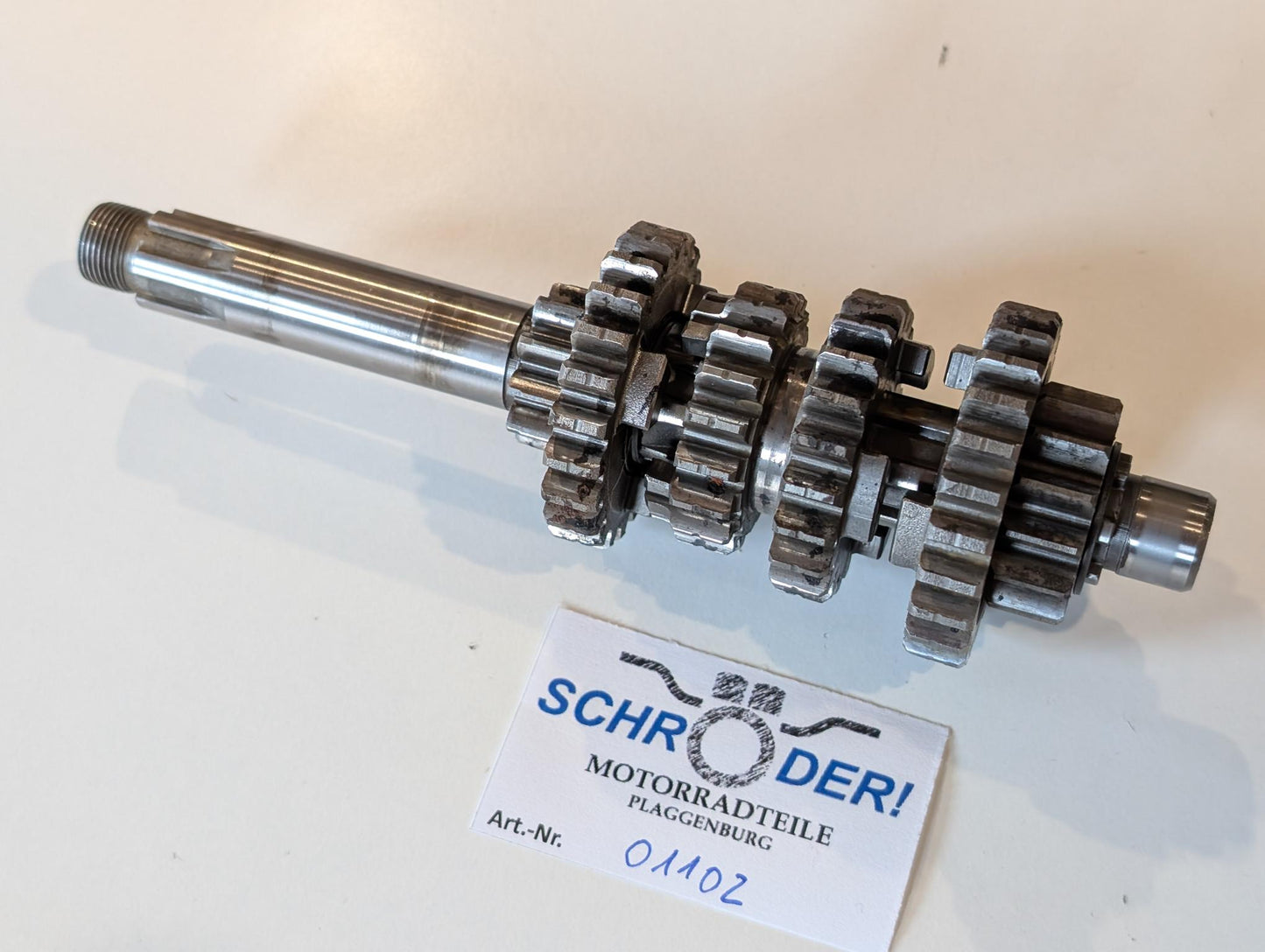 Yamaha DT175MX 2K4 Hauptgetriebewelleneinheit Haupt-Getriebewelle, gebraucht