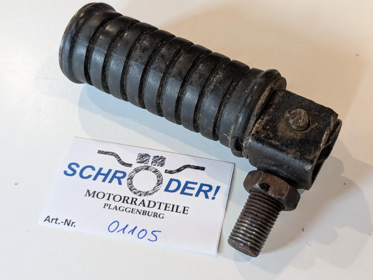 Yamaha DT175MX 2K4 Fussraste Fussrastenhalter hinten, gebraucht