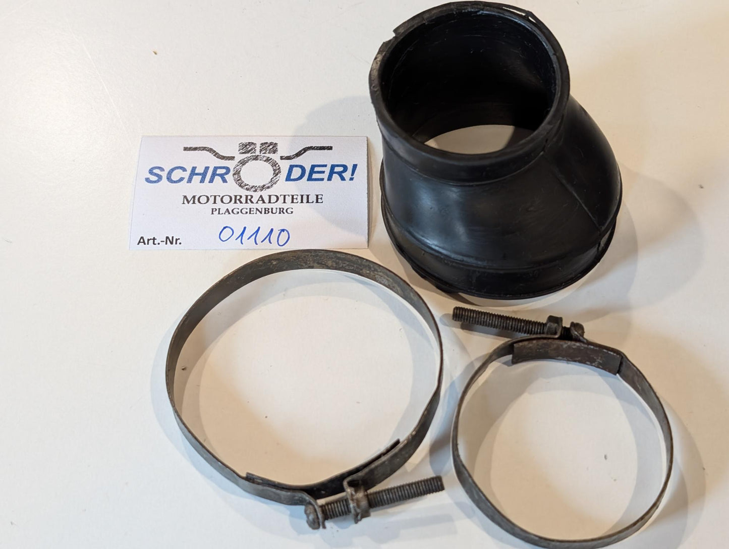 Yamaha DT175MX 2K4 Ansaugrohr Luftfilter 2A7 mit Schellen, gebraucht