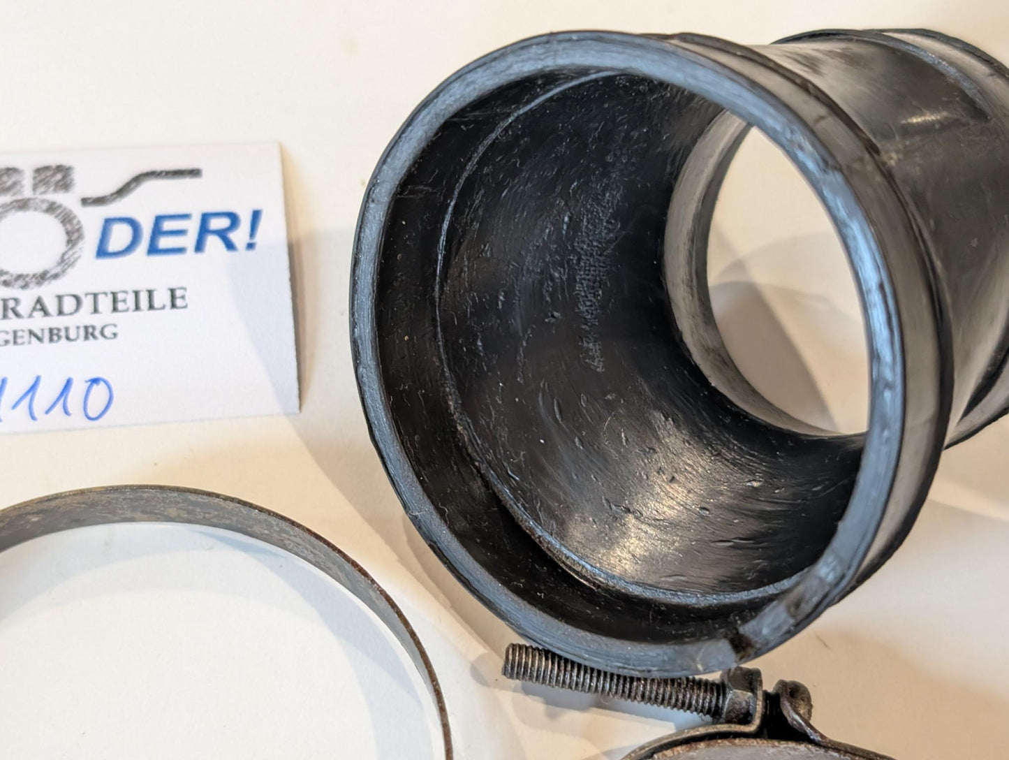 Yamaha DT175MX 2K4 Ansaugrohr Luftfilter 2A7 mit Schellen, gebraucht