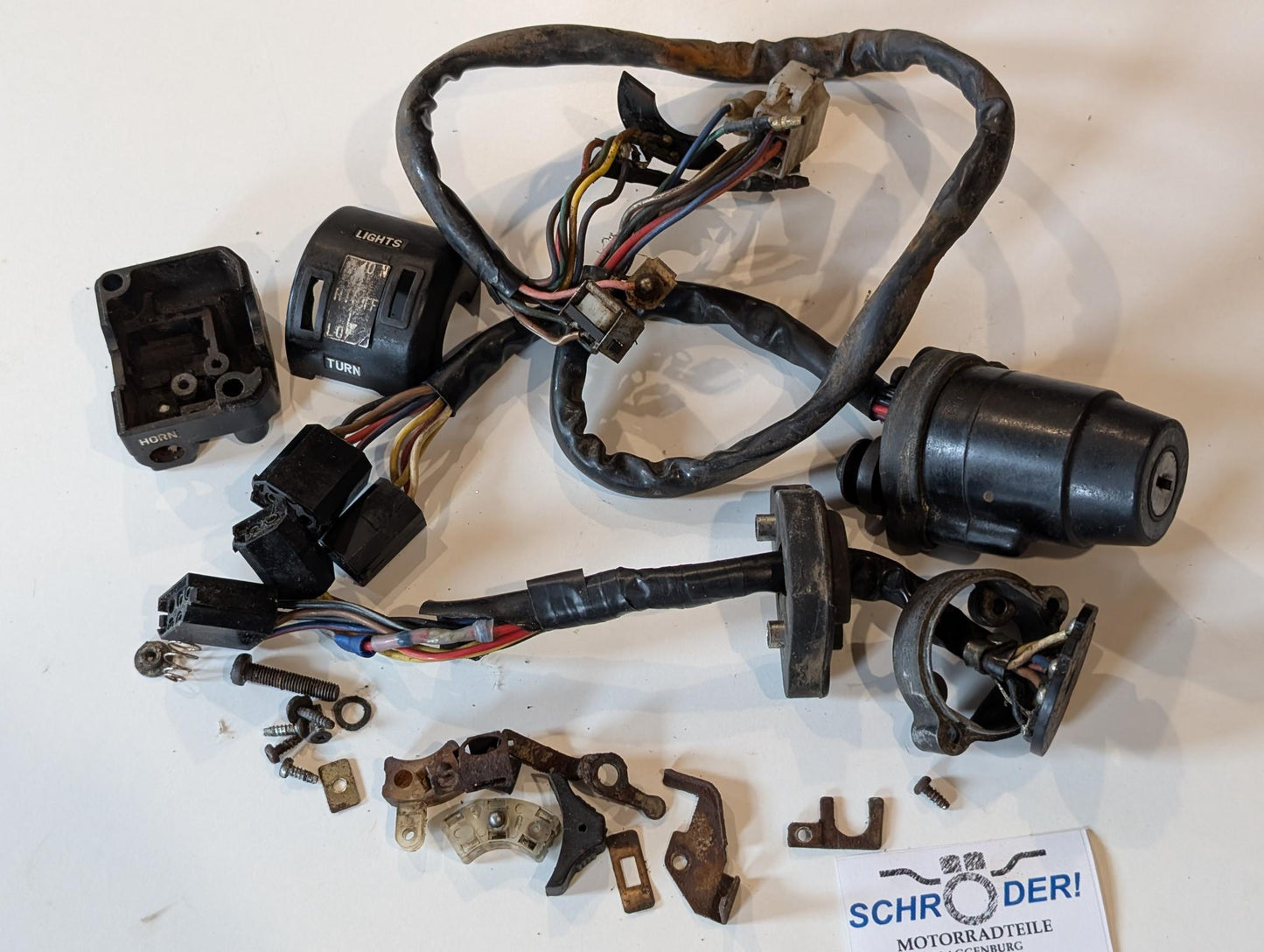 Yamaha DT175MX 2K4 Restteile Zündschloss Blinkerschalter Lichtschalter, gebraucht
