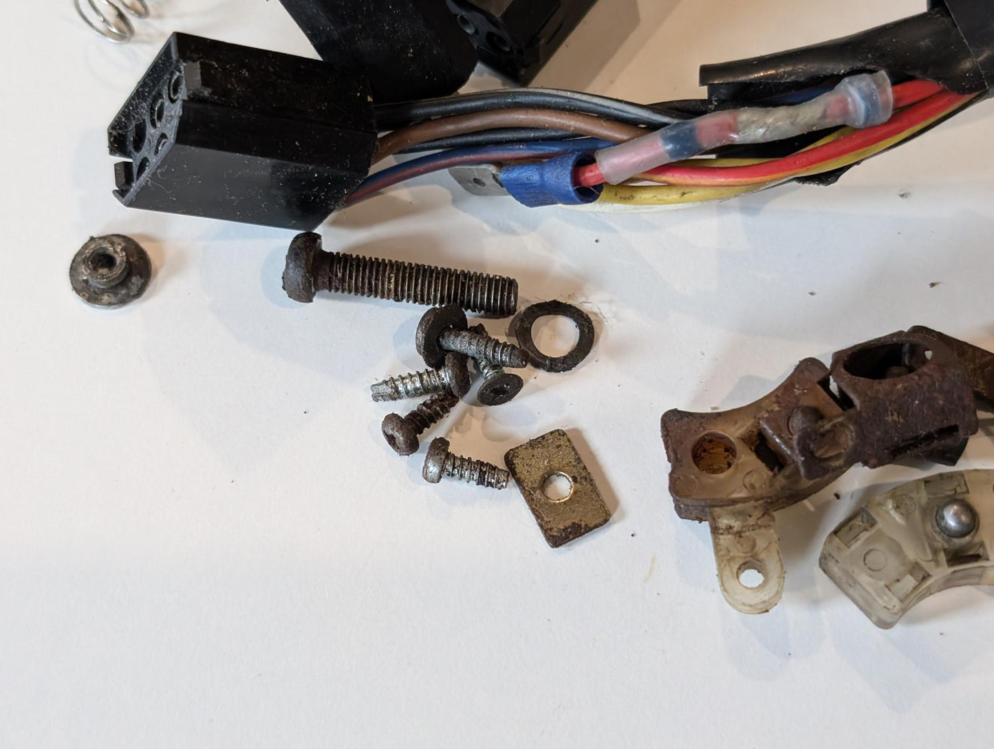 Yamaha DT175MX 2K4 Restteile Zündschloss Blinkerschalter Lichtschalter, gebraucht