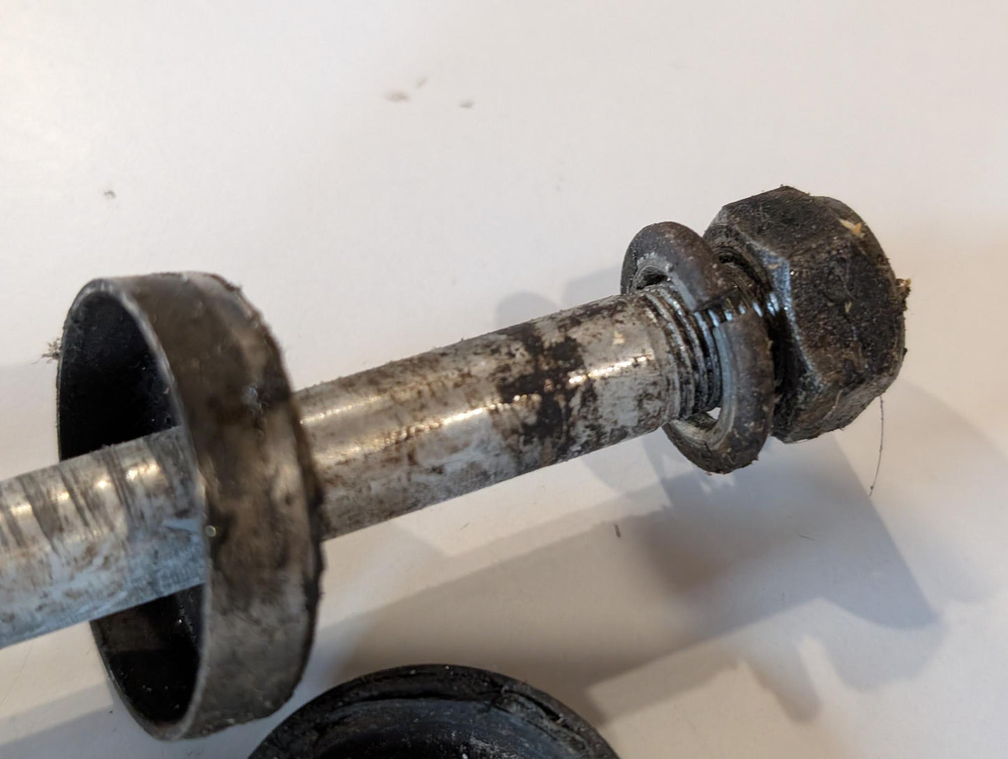 Yamaha DT175MX 2K4 Schwingenachse Kettenspanner Kettenführung, gebraucht