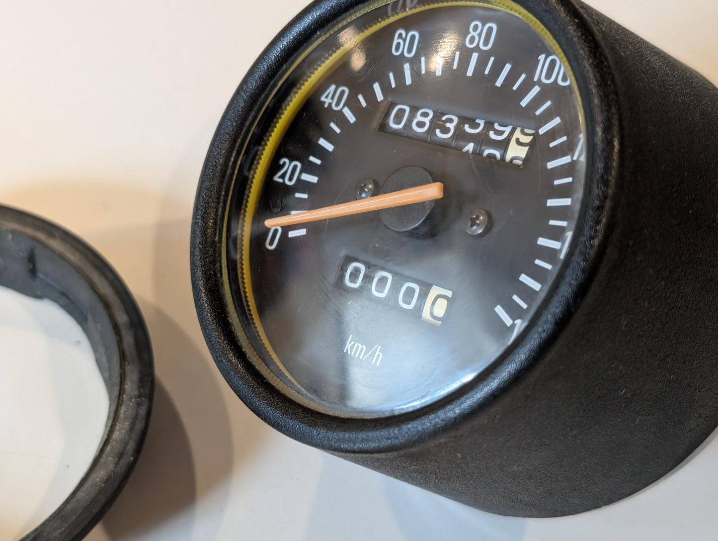 Yamaha DT175MX 2K4 Tachometer Odometer Kilometerzähler mit Vibrationsdämpfer, gebraucht