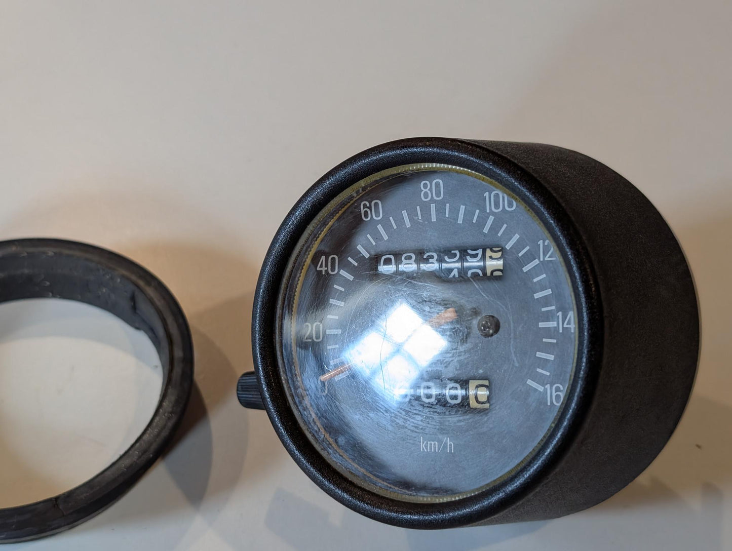 Yamaha DT175MX 2K4 Tachometer Odometer Kilometerzähler mit Vibrationsdämpfer, gebraucht