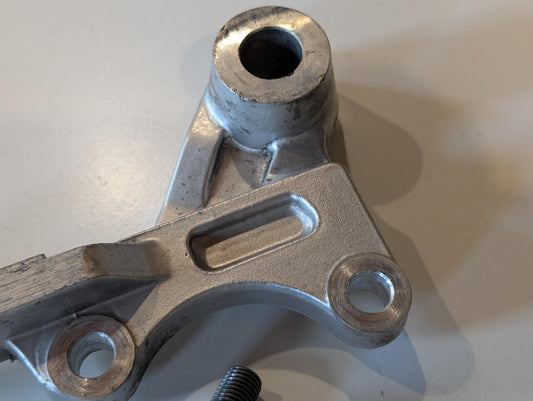 Yamaha XT600E 3TB 3UW Bremsankerplatte Konsole Halter Bremssattel 2KF-25819-00, gebraucht