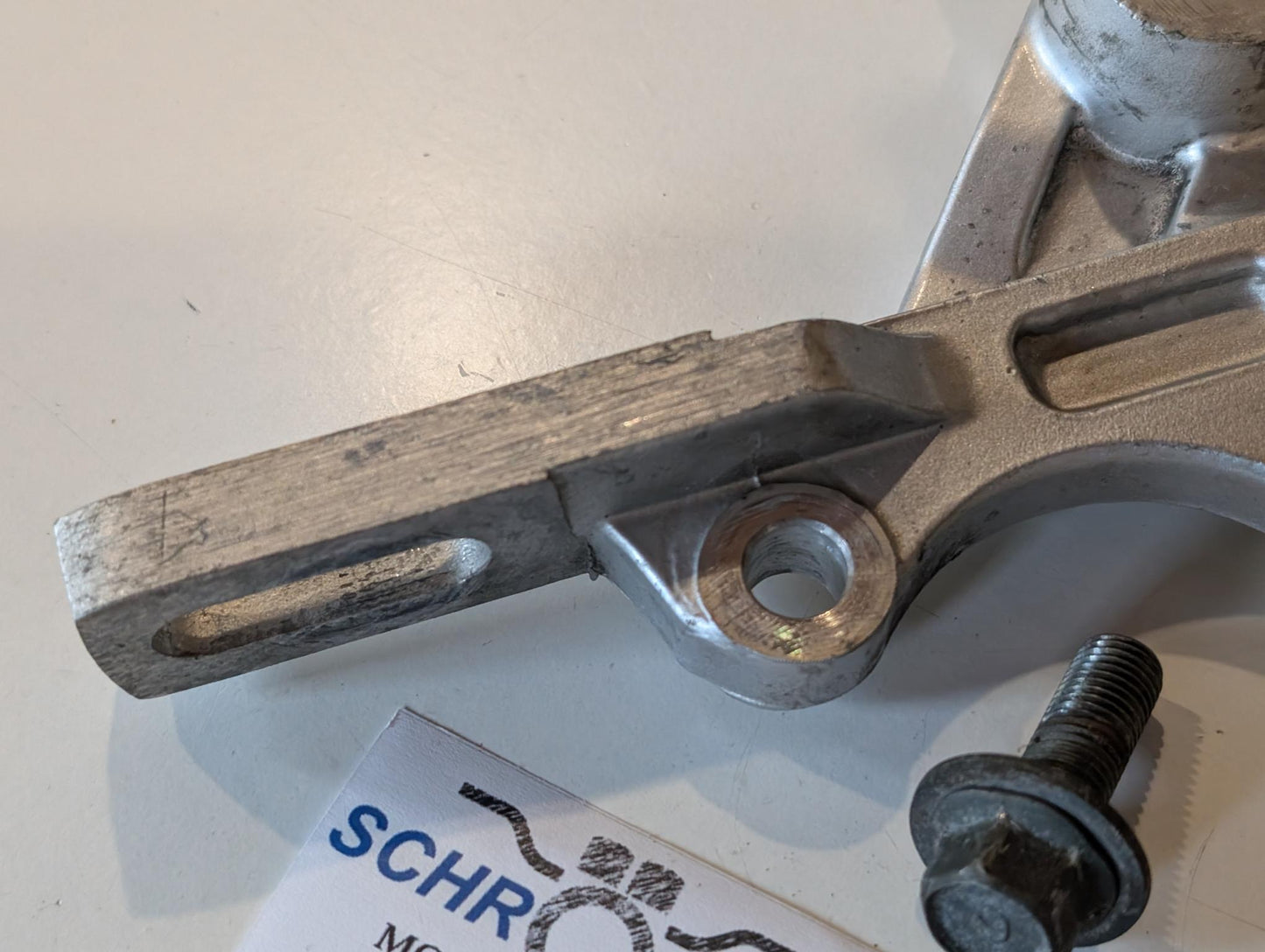 Yamaha XT600E 3TB 3UW Bremsankerplatte Konsole Halter Bremssattel 2KF-25819-00, gebraucht