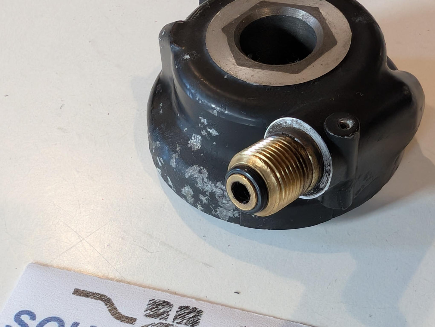 Yamaha XT600E 3TB 3UW Tachoschnecke Tachometerantrieb Instrumentenantrieb Getriebeeinheit 34L-25190-01, gebraucht