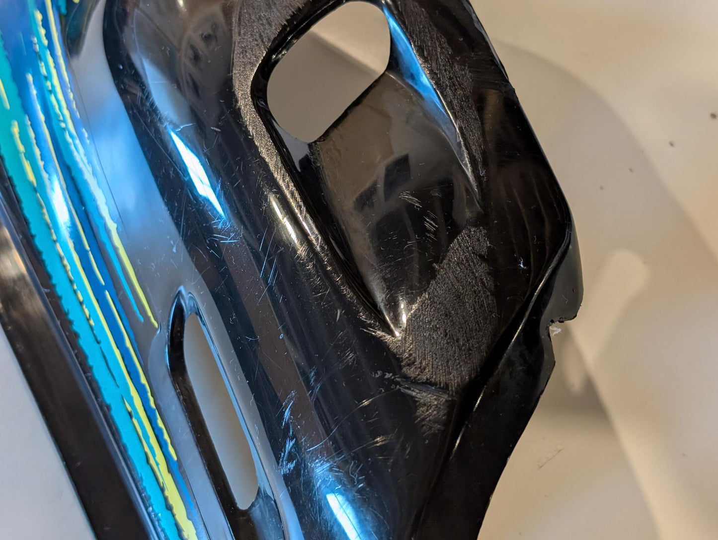 Yamaha XT600E 3TB 3UW Seitendeckel Seitenverkleidung schwarz rechts 3TB-21721, gebraucht