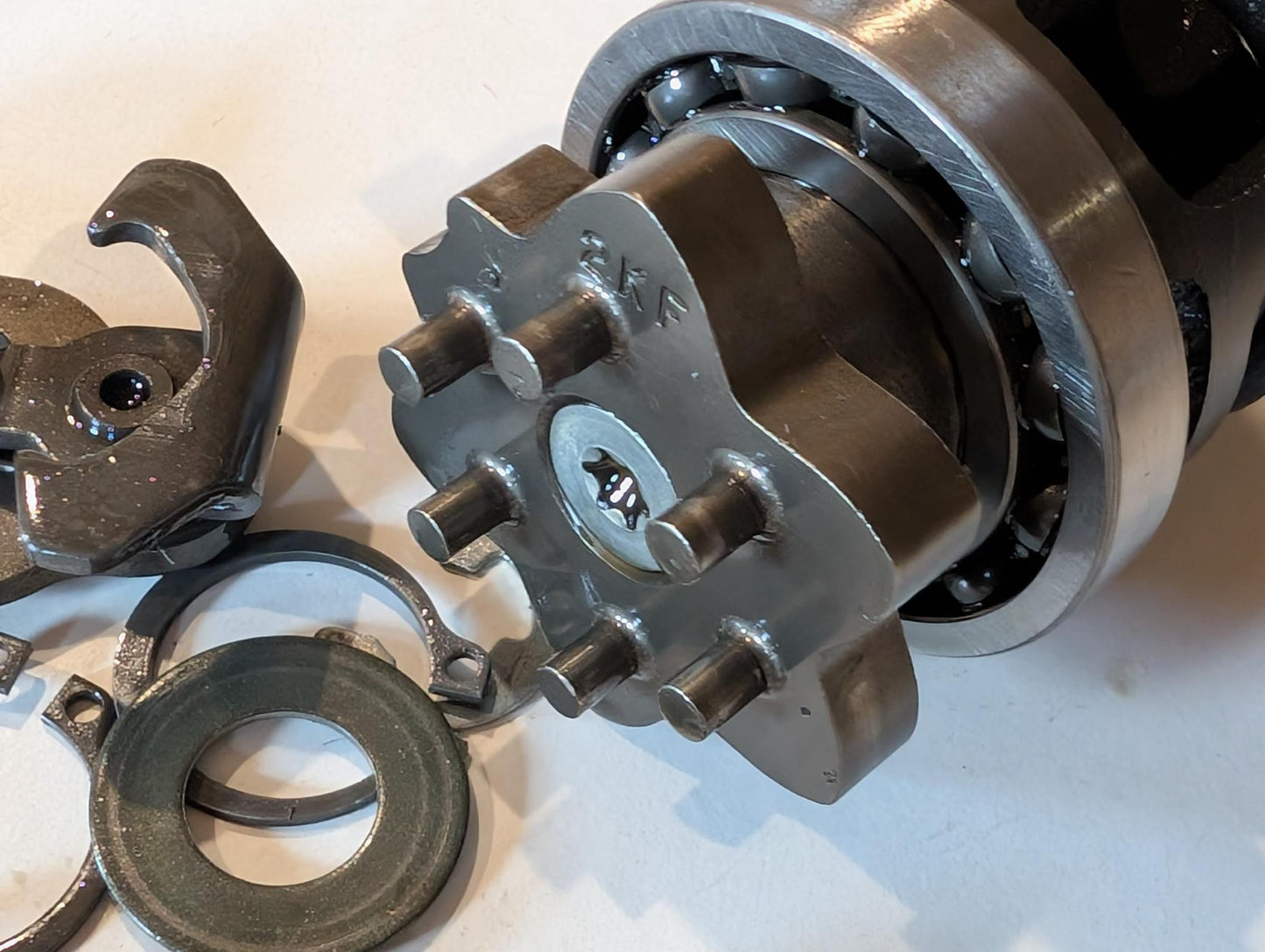 Yamaha XT600E 3TB 3UW Schaltwalze Schaltnockeneinheit 3YF-18540-00 mit Hebel Schalter Raster, gebraucht