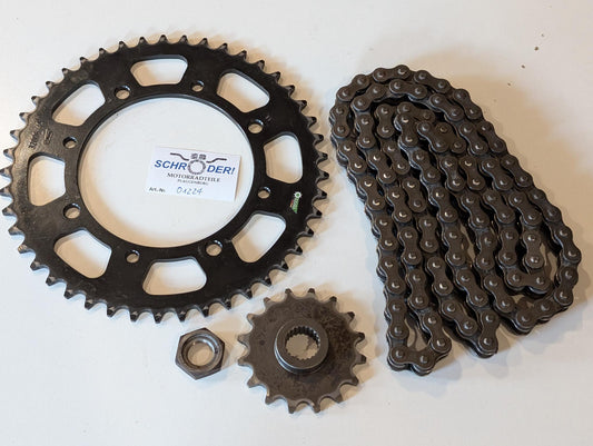 Yamaha XT600E 3TB 3UW Esjot Kettensatz 520er Teilung 45er Kettenrad 16er Ritzel, gebraucht