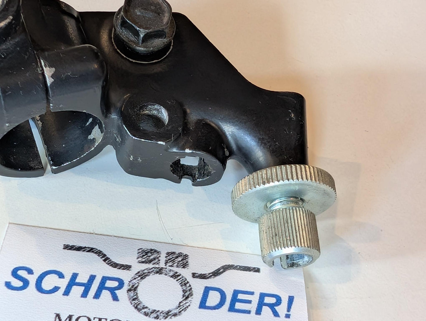Yamaha XT600E 3TB 3UW Spiegelhalter Kupplungshebelhalter Lenkerhalter links 1LN-82911-00, gebraucht