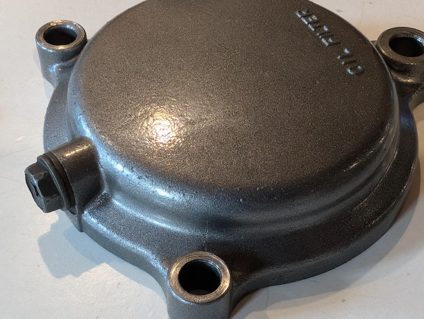 Yamaha XT600E 3TB 3UW Motordeckel Ölfilterdeckel mit Schrauben 2WK-13447-00 90109-06419, gebraucht